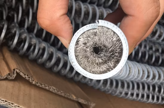 Escova de tubo de fio de aço
